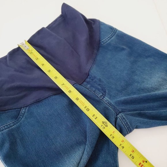 Paisley Sky Jeans Maternity Pregnancy Skinny Stretch Belly Support Blue M - Picture 9 of 10